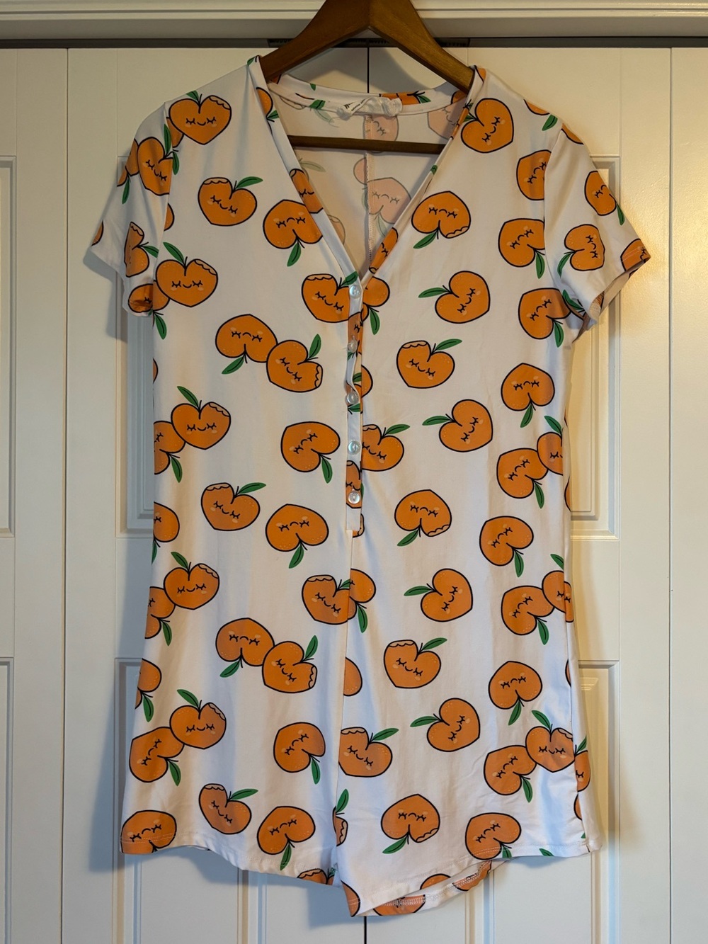 Weekend Edition, peachy lounge romper
